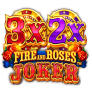 3x 2x Fire and Roses Joker logo