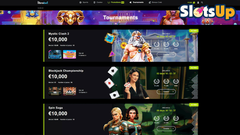 Turnaje Librabet