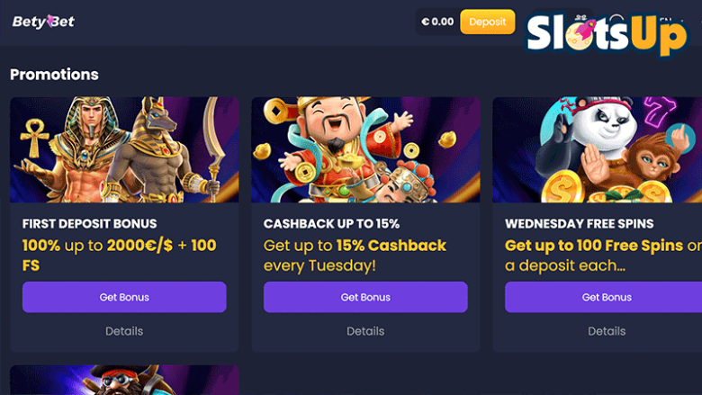BetyBet promotions