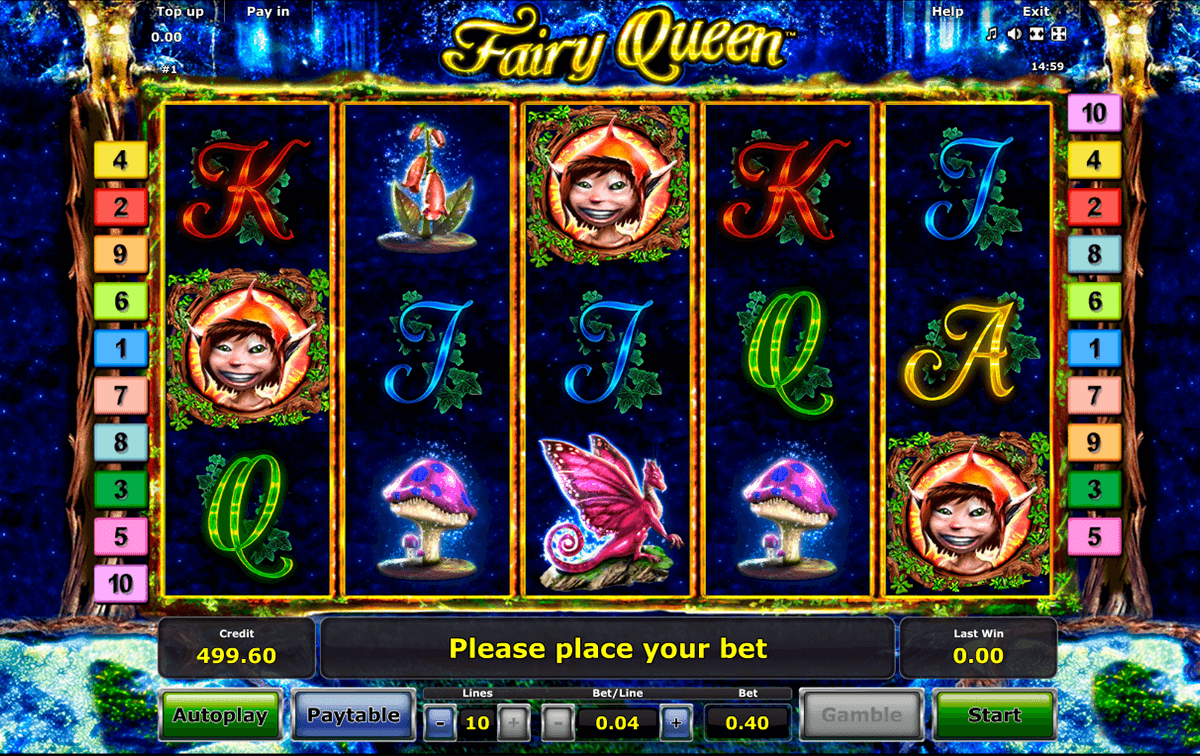 fairy queen novomatic automaty zdarma