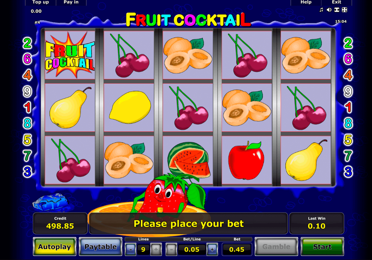 fruit cocktail novomatic automaty zdarma 