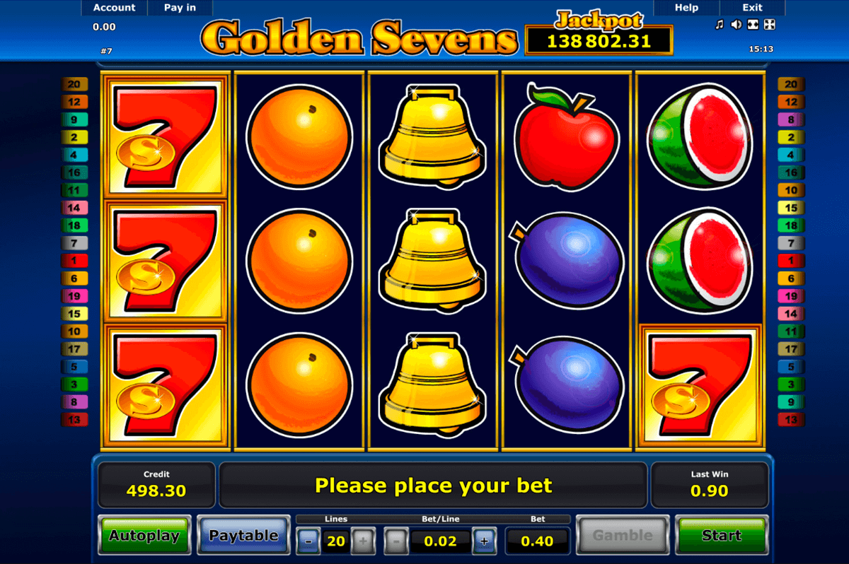 golden sevens novomatic automaty zdarma 