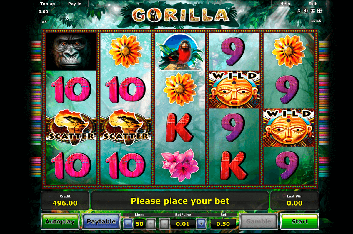 gorilla novomatic automaty zdarma 