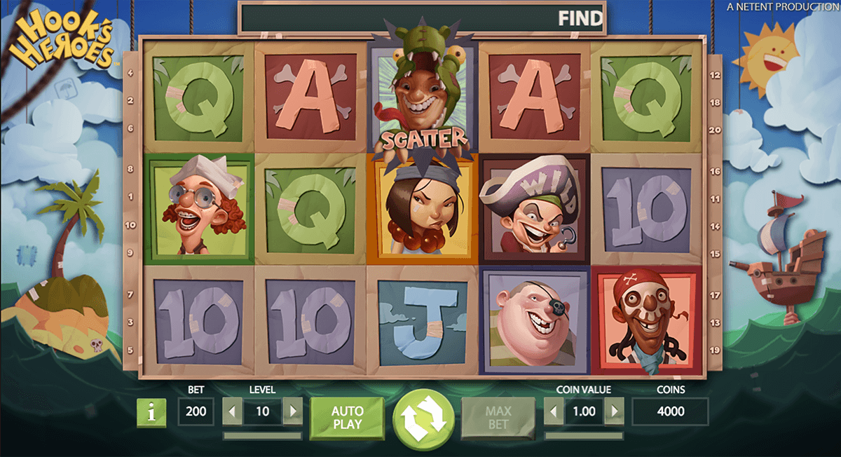hooks heroes netent automaty zdarma