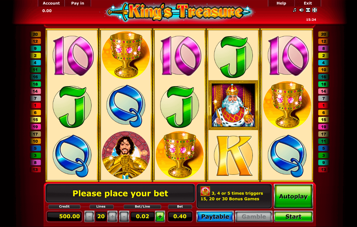 kings treasure novomatic automaty zdarma 