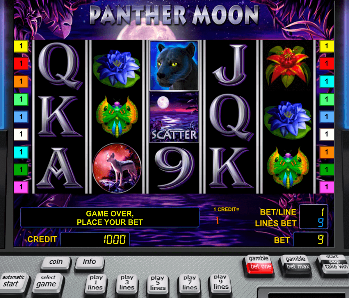 panther moon novomatic automaty zdarma 