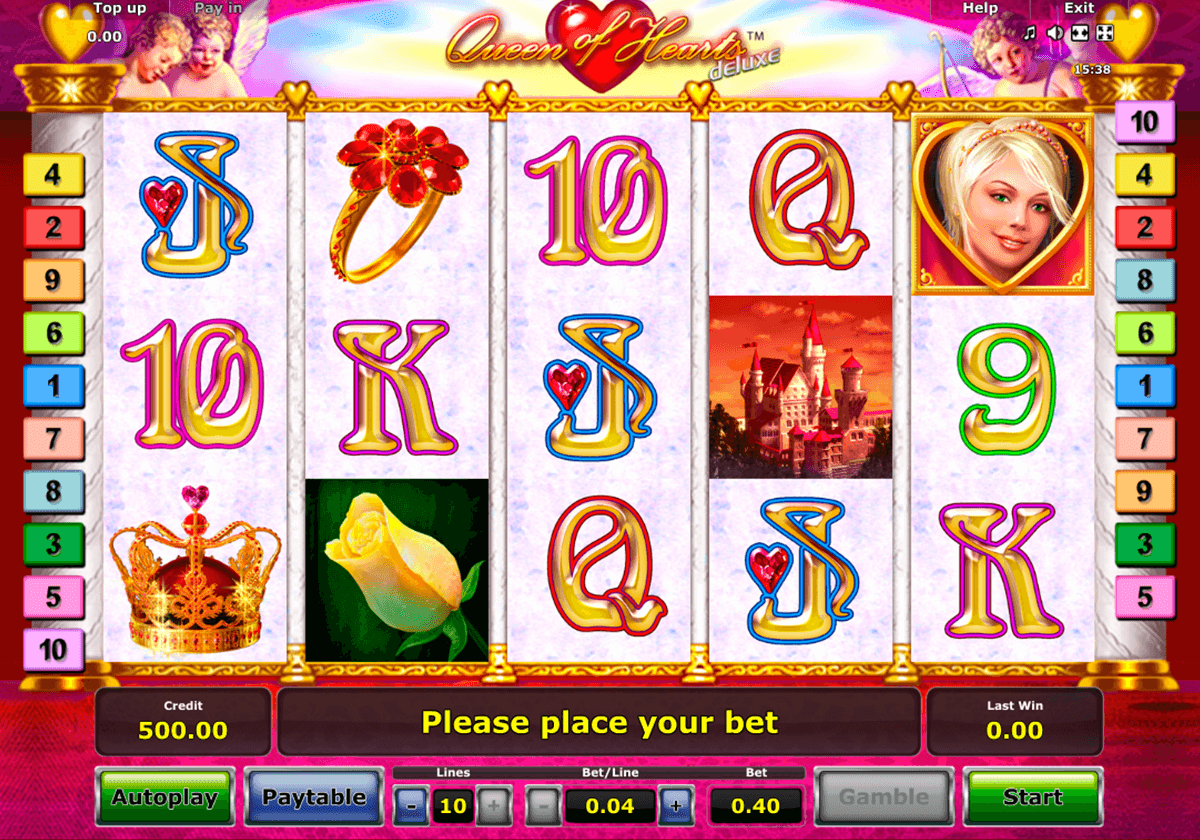 queen of hearts deluxe novomatic automaty zdarma